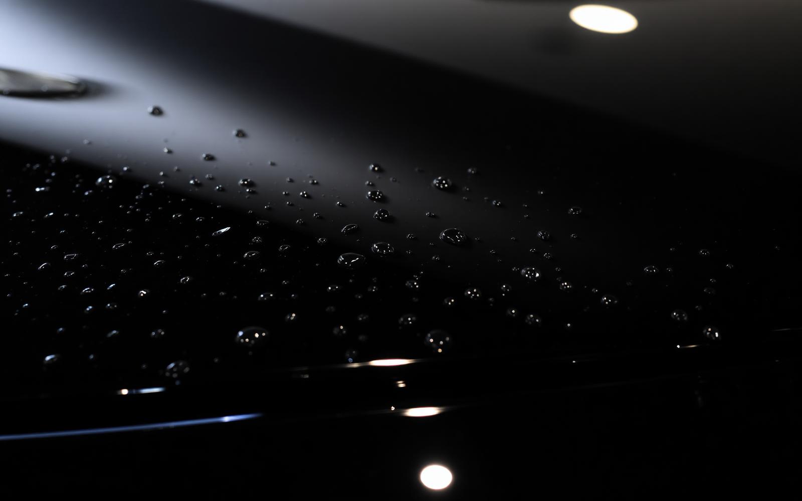Water beading on ceramic-coated paint